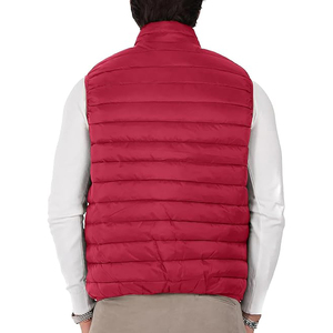 Lightweight Puffer Vest Classic Red Down <b>Padded</b> Sleeveless Jacket for Men Casual Quilted Gilet Body Warmer - Product Image 5