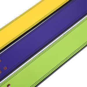 High Quality Cowhide Gym Training Lifting Belts Customizable Logo Power Training Lever Buckle Fitness <b>Back</b> <b>Support</b> - Product Image 2