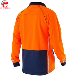 Camiseta Polo de Manga Larga Personalizada al Por Mayor, Ropa de Seguridad, Camiseta de Trabajo Unisex, Corte Ajustado, Modelo 2026 para Hombre - Product Image 2