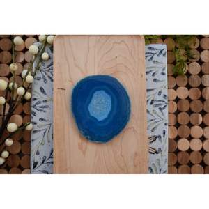 Luxury <b>Square</b> Blue Agate Resin Eco-Friendly Coaster Set - Product Image 5
