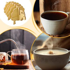 Simpatico posavasos, posavasos de madera, posavasos decorativos con forma de oveja para el hogar y la cocina. - Product Image 2