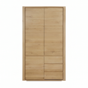 Armario Moderno de Madera Maciza Ecológico con Puertas Corredizas y Cajones para Dormitorio, Hotel o Sala de Estar - Product Image 4