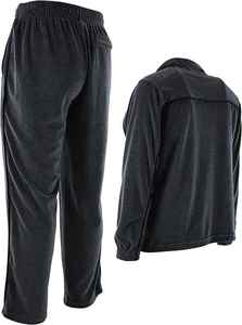 Ensemble de survêtement en molleton pour homme, coupe slim, deux pièces, sweat à capuche zippé et pantalon de jogging, personnalisable, hiver, gym, streetwear - Product Image 5