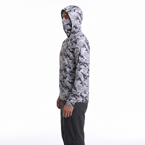 Dropshipping Personnalisé Faible MOQ Impression Numérique Respirant Séchage Rapide Spandex/Polyester Performance Homme Adulte 160g UPF 50 Pêche - Product Image 2