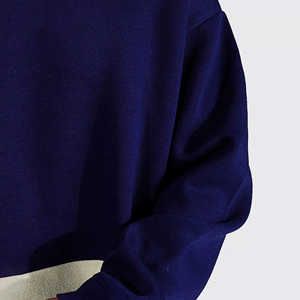 Sweat-shirt à col rond pour homme, coupe ample, color-block, manches régulières, tissu en molleton français, vêtement d'automne - Product Image 4