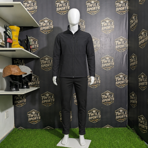 Veste de randonnée imperméable en toile d'hiver personnalisée avec logo, col montant, respirante, séchage rapide, fermeture éclair, pour homme - Product Image 3