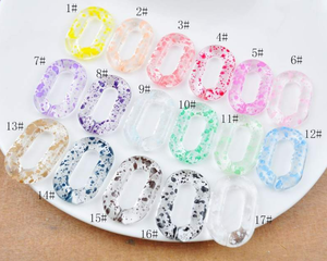 Custom Color Transparent Epoxy Resin Chain Links Handcrafted Art Deco Vertical for Birthday Wall Hanging Decorations Home - Product Image 4