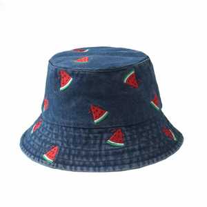 Unisex Adjustable Bucket Hat 3D Embroidery Solid Color 100% Cotton Canvas Breathable Casual Adult Four Seasons 56-58CM - Product Image 3