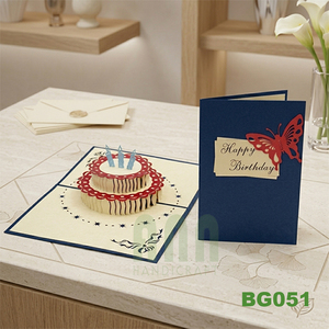 ANN HANDICRAFT BG051 Tarjetas de Invitación de Cumpleaños 3D Pop Personalizadas, Corte y Impresión, Material de Papel Ecológico, Caja Hecha en Vietnam - Product Image 2