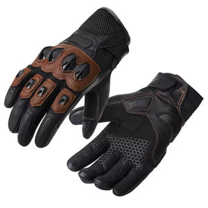 Guantes de Ciclismo Unisex de Cuero con Dedos Completos, Transpirables, para Motocross, con Tecnología de Pantalla Táctil, Cierre con Cordón, Pyrotect - Product Image 1