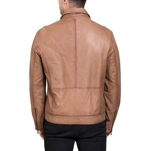 Chaqueta de Cuero de Oveja de Primera Calidad, Hecha Profesionalmente, de Cuero Genuino, Venta al por Mayor, Ligera, con el Mejor Diseño, para Hombre - Product Image 4
