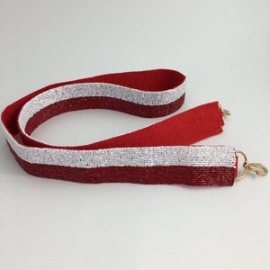 Sangle en toile vintage perlée avec étoiles brodées colorées et crochet métallique – Accessoire de sac à main écologique et tendance - Product Image 5