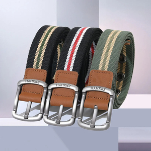 Men's Casual <b>Cow</b> Hide Leather Belt with Copper Pin Buckle Solid Color Durable Design for Jeans - Product Image 4