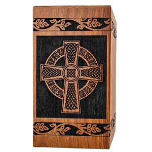Handmade Wooden Cremation Urn for Human Ashes Premium Solid Wood Funeral Urn with Engraving by AYAANS - Product Image 2