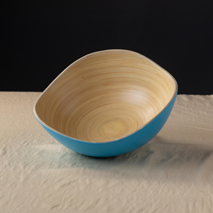 Ensaladeras de bambú desechables elegantes, cuencos de fruta de bambú natural respetuosos con el medio ambiente, juego de productos de madera hechos a mano de Vietnam - Product Image 3