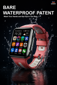 QC AX07 Kids Android Smartwatch 4G Navegación GPS WiFi LBS Cámara dual Videollamada GPS Tracker 1,54 \ "Touch AI Voice Assistant - Product Image 5