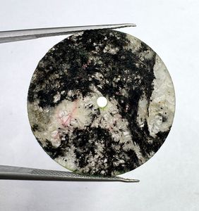 Automatic <b>Watch</b> Dial Handmade Natural <b>Black</b> & White Marble <b>Watch</b> Dial 30mm Unique Pattern Gemstone Round Disc For Watchmaking - Product Image 3