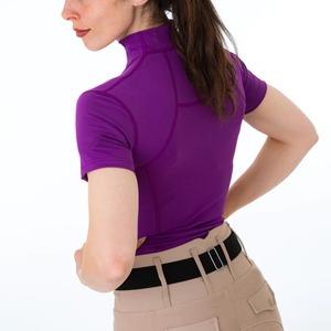 Camisa de Montar a Caballo para Mujer, Elegante, Corte Ajustado y Transpirable, Diseño Sólido en Color Liso Atractivo, Diseñada para Competiciones - Product Image 6