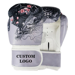 Gants de boxe entièrement personnalisés de haute qualité, en cuir de vachette, avec fermeture auto-agrippante, 16 oz, pour enfants, modèle haut de gamme - Product Image 3