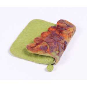 Sophisticated Women's Clutches Felt <b>Coin</b> <b>Purse</b>/Money Bag Green Feltandwool - Product Image 2