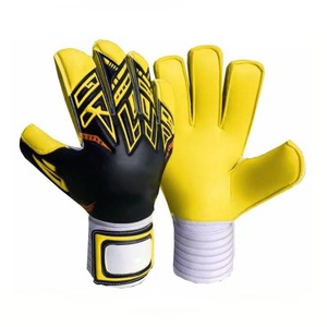 High Quality Soccer Football Goalkeeper <b>Gloves</b> Wrist Band Support Velcro Wrist Closure Double Layer <b>Latex</b> Football <b>Gloves</b> - Product Image 5