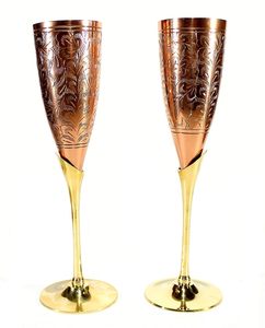 Gobelet à vin en acier inoxydable gaufré fait main, élégant, style américain, capacité personnalisable pour lait, vin et fêtes - Product Image 3