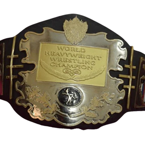 Cinturón de Campeón Mundial de Lucha Libre de Peso Pesado, Diseño de Placa Dorada, Correa Negra, Cinturones de Título Coleccionables Premium - Product Image 2