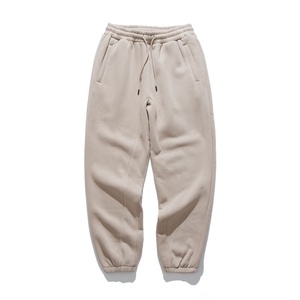 High Quality Unisex Streetwear <b>Pants</b> Custom 500gsm Jogging <b>Pants</b> Cotton Blank Fleece Sweatpants Jogger for Men - Product Image 3