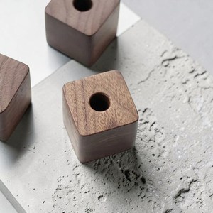 Porte-stylos en bois avec plusieurs compartiments pour bureau - Product Image 2