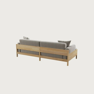 Minimalist Two Seat Upholstered <b>Sofa</b> Best Quality Fabric With Wooden Frame Fabric <b>Cover</b> For Living Room Furniture Hotel Villa - Product Image 2