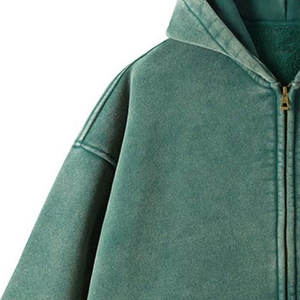 Sweat à capuche délavé pour homme, style vintage décontracté, streetwear basique, en mélange de coton doux et confortable, en promotion - Product Image 4