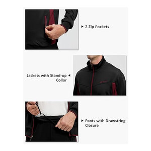 Mens Tracksuits Sweatsuits for Men Sweat Track <b>Suits</b> 2 Piece Casual Athletic <b>Jogging</b> Warm Up Full Zip Sets Hoodies and Pants - Product Image 4