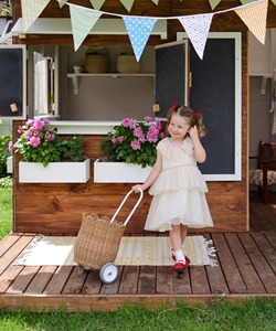 Natural color petal-edged trailer Handmade <b>Storage</b> <b>Basket</b> Wholesale eco-friendly Made in Vietnam Ready to stock - Product Image 3