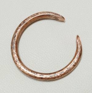 Brazalete de cobre macizo y pesado para hombre, brazalete de cobre puro, brazalete rústico martillado, regalo para él, joyería de cobre para hombre - Product Image 5