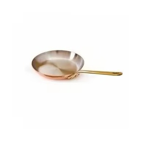 Premium <b>Copper</b> Stainless Steel Cooking <b>Pan</b> With Brass Handle For Kitchen <b>Frying</b> <b>Pan</b> Searing Sauteing And Home Cooking - Product Image 1