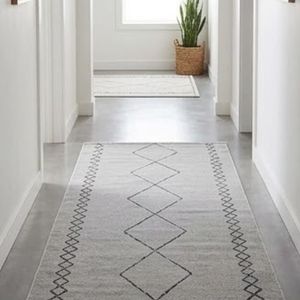 Alfombra Rectangular Geométrica Marroquí de Lana Acrílica, Tejido Plano Antideslizante, para Sala de Estar, Decorativa, en Oferta - Product Image 4