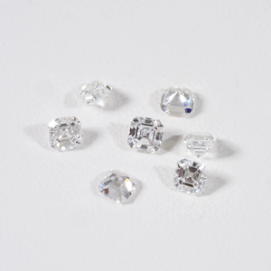 Synthetic Lab Grown Asscher Cut Loose Diamonds VVS-VS Clarity 0.20CT Each 1 Carat Pack SHRAMAN DIAMOND Jewelry Making Wholesale - Product Image 4