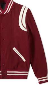 Chaqueta Varsity de Béisbol con Bordado Personalizado para Hombre, Chaqueta Casual de Invierno Tejida, Cuello Alto, Subida por Dress Sports - Product Image 6