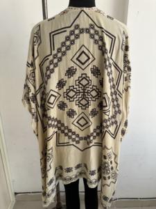 Kimono Cardigan con Estampado Tribal Bohemio para Mujer, Cubrebaño Holgado para Playa, Chal Ligero de Verano, Estola Casual Abierta por Delante, Envoltura de Moda - Product Image 3