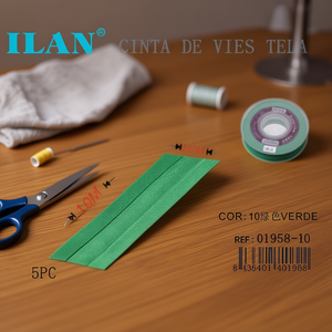 Nastro in tessuto Ilan 2 cm x 10 m verde per rifiniture e cuciture - Product Image 3
