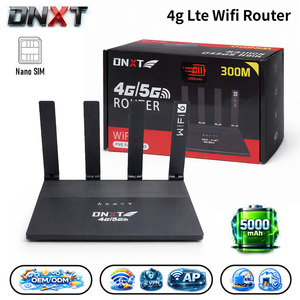 Modem Wi-Fi DNXT WiFi6 300 Mbps, routeur Wi-Fi 300 Mbps, 1WAN/4LAN, routeur Wi-Fi avec carte SIM, 5000 mAh, routeur AP 4G universel, utilisation au bureau - Product Image 1