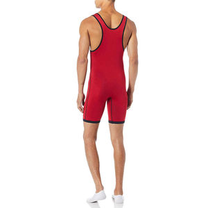 Custom Sublimation Polyester Breathable Anti-Bacterial Wrestling Singlet Automated Cutting Lightweight <b>Compression</b> Sportswear - Product Image 2