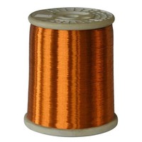 Cable de Cobre Esmaltado AWG Autoadhesivo y Duradero, Métrico/Imperial 0.25mm (0.0098 pulgadas), Clase H 180C, con Capa de Esmalte Termoadhesivo