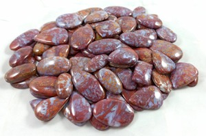 Natural Red Moss Agate Cabochon Crystal Quartz Wholesale Bulk Loose Gemstone - Product Image 6