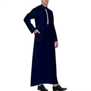 Nouvelle Robe Longue Homme Musulmane 2026 en Gros – Djellaba Saoudienne, Thobe, Kaftan, Abaya Islamique, Robe de Dubaï, Robe du Moyen-Orient avec Poches - Product Image 5