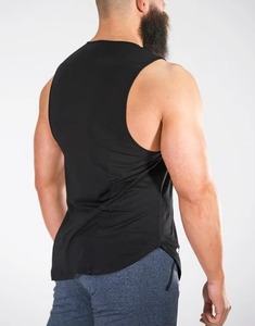Débardeur Sportif Respirant Noir pour Homme, Col Rond, Tricoté, Sans Manches, pour la Course à Pied - Product Image 4