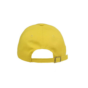 Yellow 6-Panel Baseball Cap Cotton Unisex Adjustable Fitted Casual Solid Color <b>Hat</b> for Adults Spring <b>Summer</b> - Product Image 4