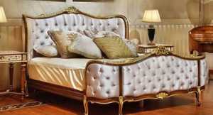 Traditional King Size Bedroom <b>Set</b> with Tufted Leather Bedroom and Matching Nightstands in Antique Style For Home Villa Wedding - Product Image 5