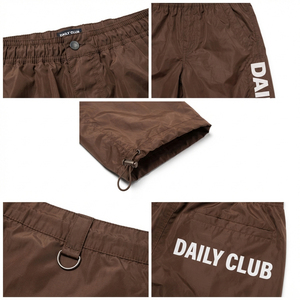 OEM Men's Printed Wide Leg Windbrekaer Pants Lightweight Nylon Trousers Elastic Waist Hiking <b>Camping</b> Men's Waterproof Pants - Product Image 6