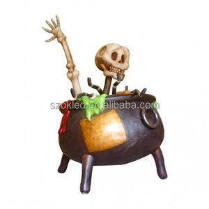 Chaudron de sorcière géant Maison d'oeufs de Pâques Chaise en chocolat Ours Lapin blanc Panier d'oeufs de Pâques Oeufs d'arbre Lapin assis Carnivore - Product Image 3